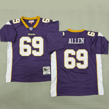ALLEN #69 Men's Minnesota Vikings Retro NFL Jersey 维京人