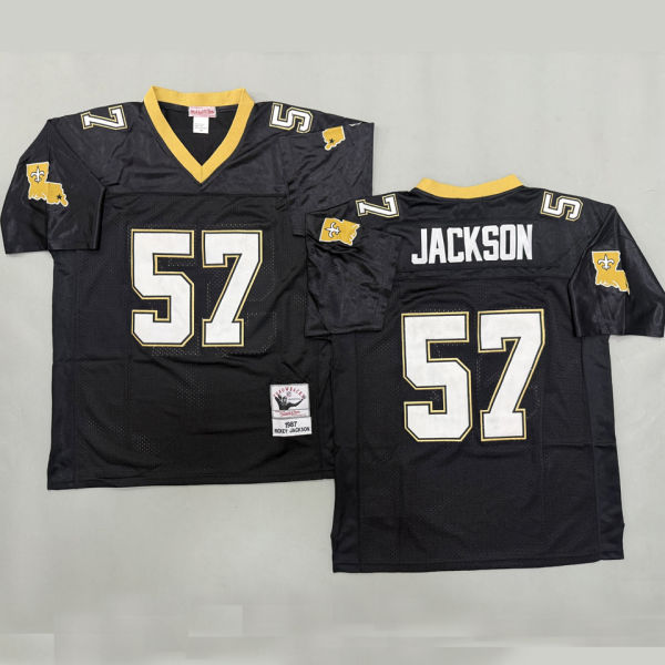 JACKSON #57 Men's New Orleans Saints Retro NFL Jersey 圣徒