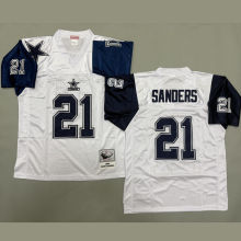 SANDERS #21 Men's Dallas Cowboys Retro NFL Jersey 牛仔