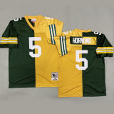 HORNUNNNG #5 Men's Green Bay Packers Retro NFL Jersey 包装工