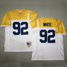 WHITE #92 Men's Green Bay Packers Retro NFL Jersey 包装工