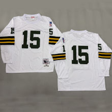 STARR #15 Men's Green Bay Packers Retro NFL Jersey 包装工
