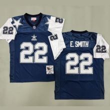E. SMITH #22 Men's Dallas Cowboys Retro NFL Jersey 牛仔
