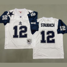 STAUBACH #12 Men's Dallas Cowboys Retro NFL Jersey 牛仔