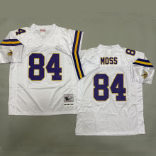 MOSS #84 Men's Minnesota Vikings Retro NFL Jersey 维京人