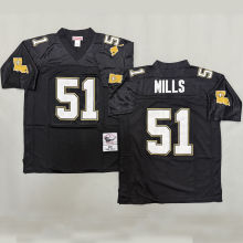 MILLS #51 Men's New Orleans Saints Retro NFL Jersey 圣徒