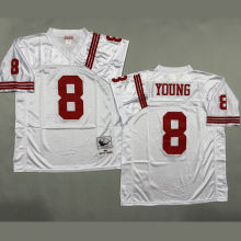 YOUNG #8 Men's San Francisco 49ers Retro NFL Jersey 49人