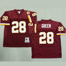 GREEN #28 Men's Washington Commanders Retro NFL Jersey 指挥官