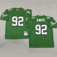 R.WHITE #92 Men's Philadelphia Eagles Retro NFL Jersey 老鹰