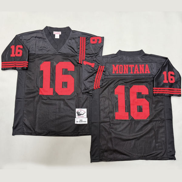 MONTANA #16 Men's San Francisco 49ers Retro NFL Jersey 49人