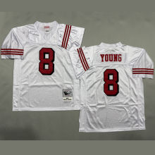 YOUNG #8 Men's San Francisco 49ers Retro NFL Jersey 49人