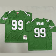 BROWN #99 Men's Philadelphia Eagles Retro NFL Jersey 老鹰