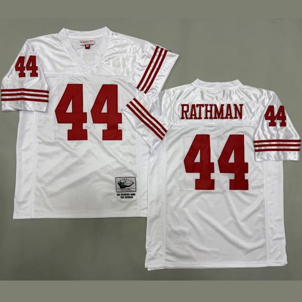 RATHMAN #44 Men's San Francisco 49ers Retro NFL Jersey 49人