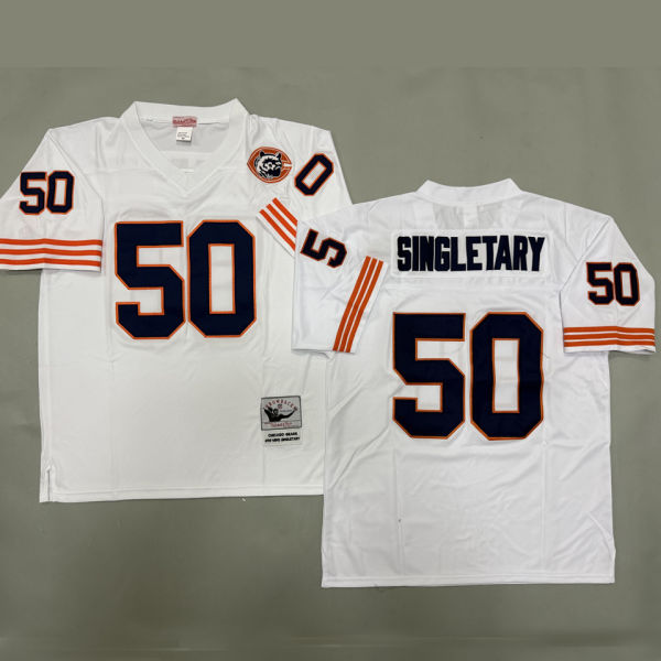 SINGLETARY #50 Men's Chicago Bears Retro NFL Jersey 熊队