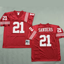 SANDERS #21 Men's San Francisco 49ers Retro NFL Jersey 49人