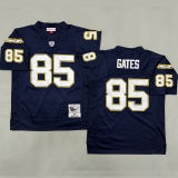 GATES #85 Men's Los Angeles Chargers Retro NFL Jersey 闪电