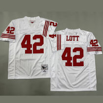 LOTT #42 Men's San Francisco 49ers Retro NFL Jersey 49人