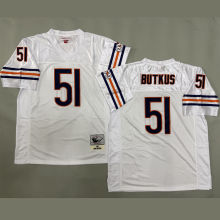 BUTKUS #51 Men's Chicago Bears Retro NFL Jersey 熊队