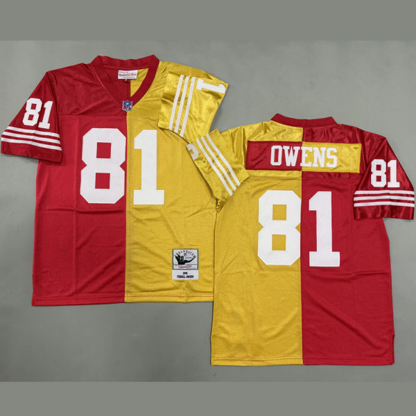 OWENS #81 Men's San Francisco 49ers Retro NFL Jersey 49人