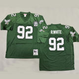R.WHITE #92 Men's Philadelphia Eagles Retro NFL Jersey 老鹰