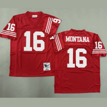 MONTANA #16 Men's San Francisco 49ers Retro NFL Jersey 49人