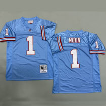 MOON #1 Men's Tennessee Titans Retro NFL Jersey  泰坦