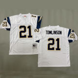 TOMLINSON #21 Men's Los Angeles Chargers Retro NFL Jersey 闪电
