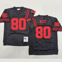RICE #80 Men's San Francisco 49ers Retro NFL Jersey 49人