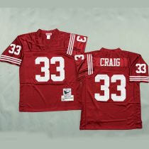 CRAIG #33 Men's San Francisco 49ers Retro NFL Jersey 49人