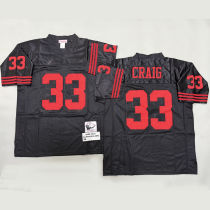 CRAIG #33 Men's San Francisco 49ers Retro NFL Jersey 49人