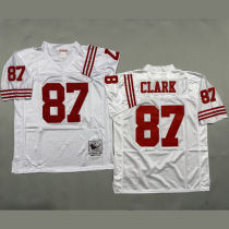 CLARK #87 Men's San Francisco 49ers Retro NFL Jersey 49人