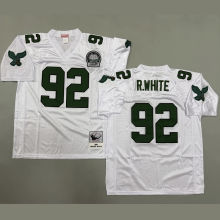 R.WHITE #92 Men's Philadelphia Eagles Retro NFL Jersey 老鹰