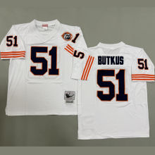 BUTKUS #51 Men's Chicago Bears Retro NFL Jersey 熊队