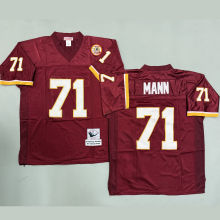 MANN #71 Men's Washington Commanders Retro NFL Jersey 指挥官