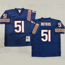 BUTKUS #51 Men's Chicago Bears Retro NFL Jersey 熊队