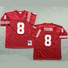 YOUNG #8 Men's San Francisco 49ers Retro NFL Jersey 49人