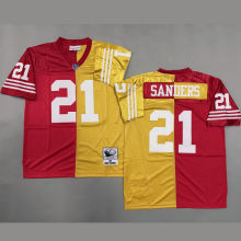 SANDERS #21 Men's San Francisco 49ers Retro NFL Jersey 49人