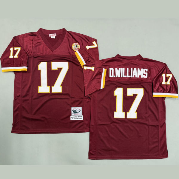 D. WILLIAMS #17 Men's Washington Commanders Retro NFL Jersey 指挥官