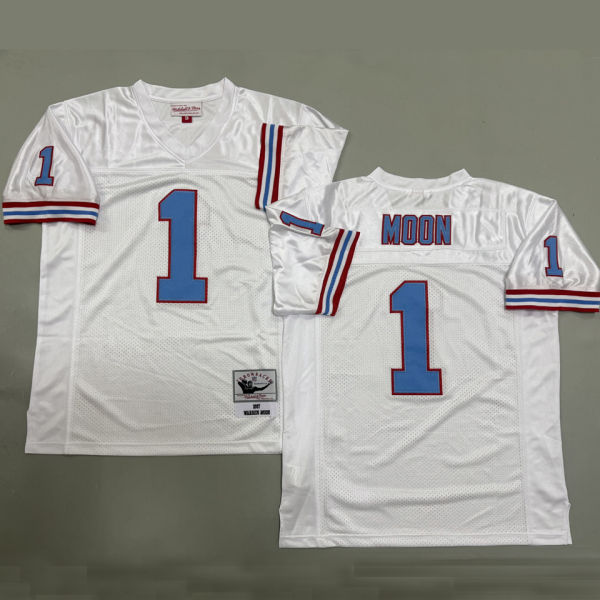 MOON #1 Men's Tennessee Titans Retro NFL Jersey  泰坦