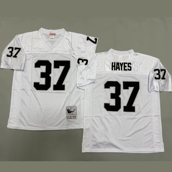 HAYES #37 Men's Las Vegas Raiders Retro NFL Jersey 突袭者