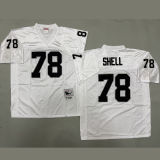 SHELL #78 Men's Las Vegas Raiders Retro NFL Jersey 突袭者