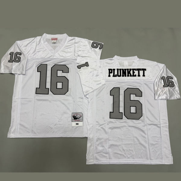 PLUNKETT #16 Men's Las Vegas Raiders Retro NFL Jersey 突袭者