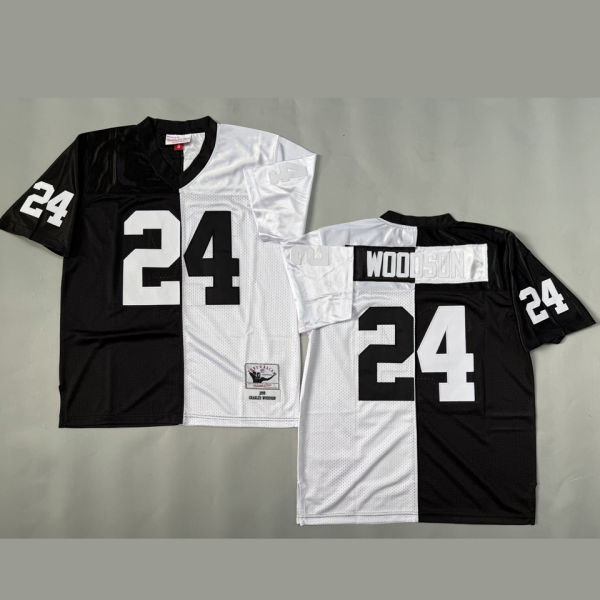 WOODSON #24 Men's Las Vegas Raiders Retro NFL Jersey 突袭者