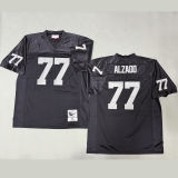 ALZADO #77 Men's Las Vegas Raiders Retro NFL Jersey 突袭者