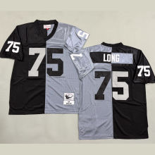 LONG #75 Men's Las Vegas Raiders Retro NFL Jersey 突袭者