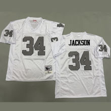 JACKSON #34 Men's Las Vegas Raiders Retro NFL Jersey 突袭者