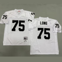 LONG #75 Men's Las Vegas Raiders Retro NFL Jersey 突袭者