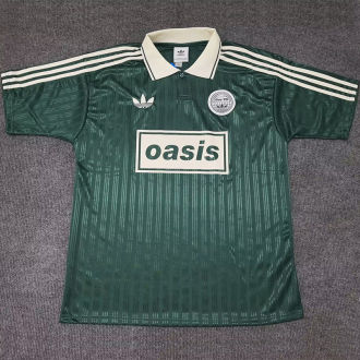 2025/26 AD x oasis #25 Green Retro Style Fans Soccer Jersey (Have No.25 带号码）