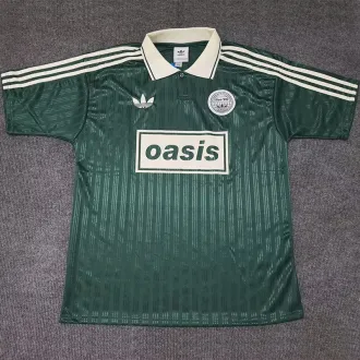 2025/26 AD x oasis #25 Green Retro Style Fans Soccer Jersey (Have No.25 带号码）
