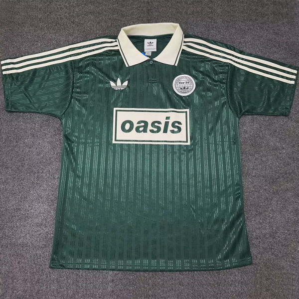 2025/26 AD x oasis #25 Green Retro Style Fans Soccer Jersey (Have No.25 带号码）
